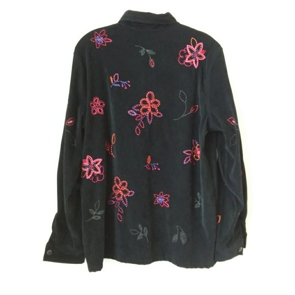 Koret | Black Long Sleeve Button Down Shirt - Picture 2 of 6